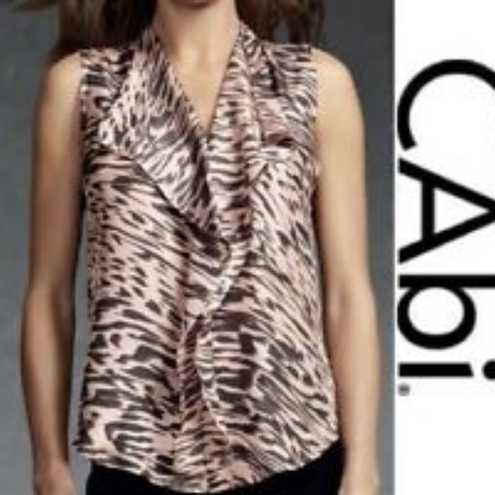 Cabi Just So Blouse 100% Silk Women’s Top Size M